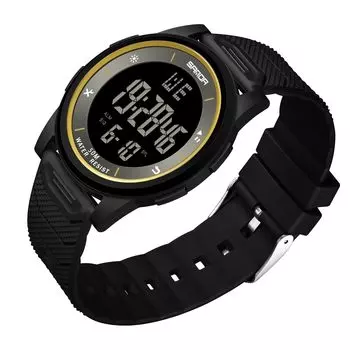 Timever Men s Digital Watch Thin Lightweight Waterproof LED Alarm Stopwatch Easy to See