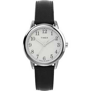 [Timex] Часы Easy Reader Sustainable White Dial Quartz 3 ATM Waterproof Mineral Glass 30mm TW2W32500 Womens Black [Товар]