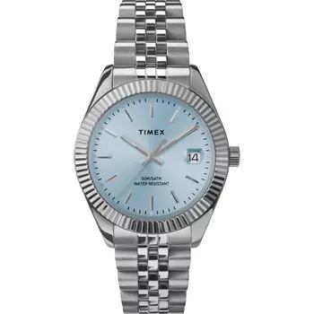 [Timex] Часы Legacy Blue Dial Quartz 5 ATM Waterproof Mineral Glass 33.5mm TW2W49900 Silver [Товар]