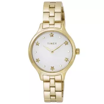 [TIMEX] Часы Peyton White Dial Brass Mineral Glass Quartz 36MM America Watch TW2V23300 Womens Gold
