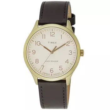 [TIMEX] Часы Timex Easy Reader кремовый циферблат латунь минеральное стекло кварц 40 мм Америка часы TW2V28100 мужские коричневые
