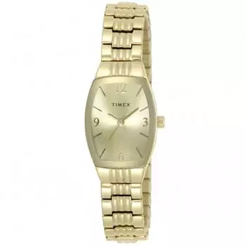 [TIMEX] Часы Timex Easy Reader с циферблатом цвета шампанского, сплав, минеральное стекло, кварцевые, 26 мм, американские часы TW2V25600, женские, золотые