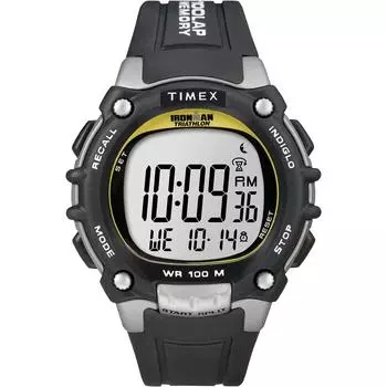 [Timex] Часы TIMEX Ironman Triathlon 100 Lap с уретановым ремешком T5E231 мужские [Обычный импортный продукт]