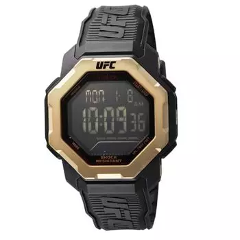 [TIMEX] Часы UFC Knockout Digital Quartz 10 ATM Водонепроницаемость Акрил 49.5 мм TW2V89000 Мужские Черные