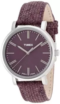 TIMEX Классический круглый клинок бордовый циферблат бордовый ремешок T2P172 импортный [Timex] [Обычный продукт]