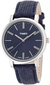 TIMEX Классический круглый клинок синий циферблат синий ремешок T2P171 импортный [Timex] [Обычный продукт]