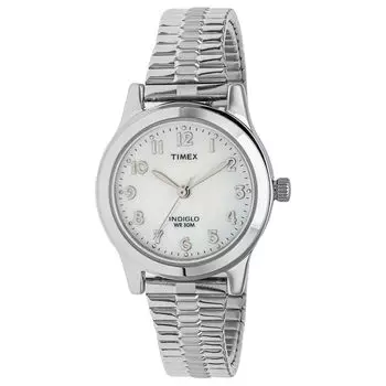 [Timex] MAIN STREET BOX SETS Pearl Dial Stainless Steel Mineral Glass Quartz 38MM American Watch Brand TWG063500 Silver