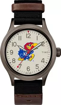 Timex Men s College Pride 40mm Watch - Kansas Jayhawks with Black Strap, Kansas Jayhawks, Kansas Jayhawks, one size, strap