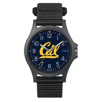 Timex Men s College Pride 40mm Watch, California Golden Bears, Adjustable Fast Wrap Fabric Band, Modern