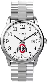 TIMEX Men s EasyReader 38mm Watch with Extended Band, Ohio Buckeyes, Easy to Read 38mm.