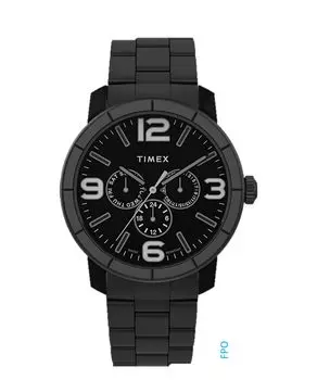 Timex Men s Mod 44mm Watch - Black Bracelet Black Dial Black Case, Black, Modern