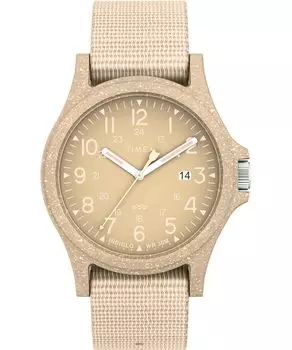[TIMEX] Timex Reclaim Ocean Beige Dial Tide Ocean Material Quartz 40MM Watch Brand TW2V95900