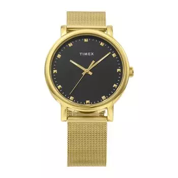 [Timex] Transcend Brass Quartz 38MM American Watch Brand TW2W19500 Gold