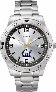 Timex Tribute Men s Citation 42mm Quartz Watch with Stainless Steel Strap, California Golden Bears, Quartz Watch.