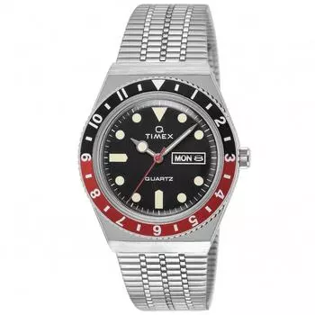 [timex] Tw2u61300 38 мм Часы America Watch Черный циферблат Нержавеющая сталь Акрил Кварцевые Сделано в Японии