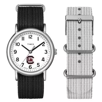 Timex Uni Weekender Box Set 38mm Watch - South Carolina Gamecocks, Black, Strap