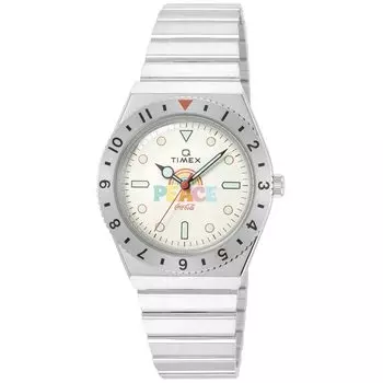 [TIMEX] Watch Timex Coca-Cola Coca-Cola Collaboration Model Cream Dial Stainless Steel Acrylic Quartz Japanese Movement 38MM America America Watch