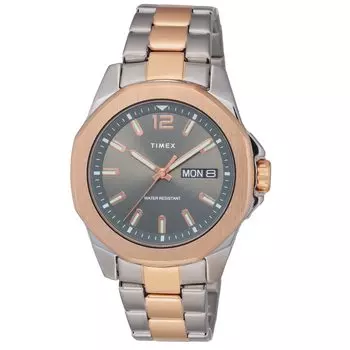 [TIMEX] Watch Timex Essex Avenue Essex Avenue Black Dial Brass Mineral Glass Quartz 46MM America Watch TW2V43100 Men s Gold