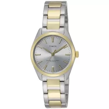[TIMEX] Watch Timex Highview Silver Dial Brass Mineral Glass Quartz 32MM America Watch TW2V26400 Women s Gold