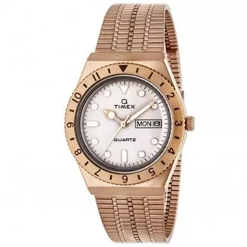 TIMEX Часы [timex Q] Кремовые циферблаты Настоящее розовое золото Tw2u95700
