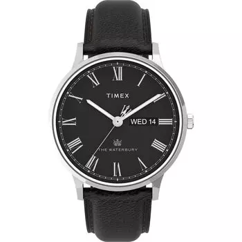 [Timex] Watch TW2U88600VQ Waterbury Classic Day-Date 40mm Black