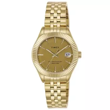 Timex Watch Waterberry Legacy 34mm TW2V31800 Orange Dial Ladies Imported [TIMEX] [Regular Product] [Product]