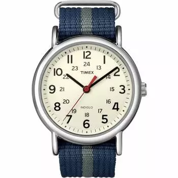TIMEX Weekender Central Park Cream x Navy/Gray T2N654 [Обычный импортный продукт]