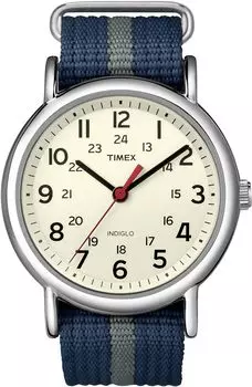 TIMEX Weekender Central Park Cream x T2N654 Импортный [Timex] Темно-синий/серый [Обычный продукт]