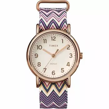 [TIMEX] Weekender Chevron фиолетовый нейлоновый ремешок унисекс TW2R59000 38 мм