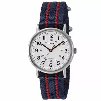TIMEX Weekender T2N747 Unisex Quartz Brass Watch [Used] синий