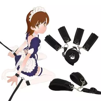 Timing Straps Handcuffs Bound Bed Bondage Strap Couple Passion Adult Sex Goods Sex Aids