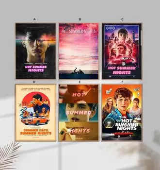 Тимоти Шаламе, фильм «Жаркие летние ночи», классический фильм, холст, постер, эстетический декор для гостиной, кафе, подарок на день рождения 21x30cm No Frame
