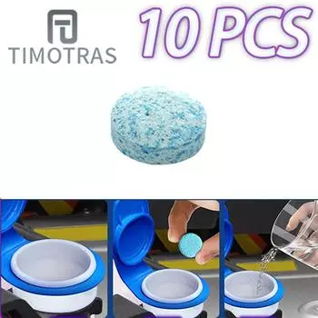 TIMOTRAS 10 шт. шипучие таблетки для мытья окон автомобиля твердые стеклоочистители тонкие аксессуары для лобового стекла