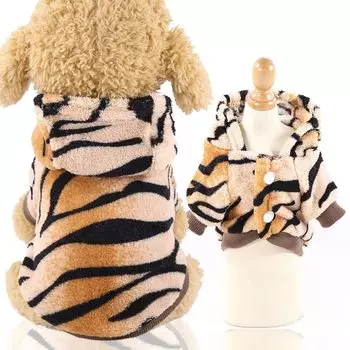 Timoya Dog Small Open Cat Tiger Cold Cosplay Cat Cat Pet New New Cosplay for Dogs and Cute For Small Dogs and Cats Clothes, Autumn/Winter, Dogs, Back,