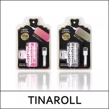 [TINAROLL] TINAROLL+ 1 шт. / #Розовый / Бигуди для волос / Щипцы для завивки волос / USB-нагрев