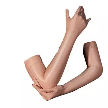 [TINGJUNN] чулки перчатки перчатки длинные перчатки косплей унисекс накладка на руку сценический танец (цвет кожи)