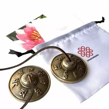 Tinsha Mantra Lotus Очищающая Йога Медитация Тибетский Колокольчик Лотос Лотос Сердечный Звук [Amanamana] серебряный