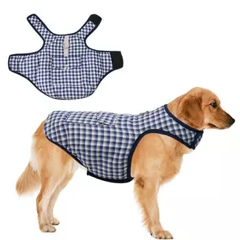 Tinsin Dog Pet Winter Cotton Зимний хлопковый пух для собак для маленьких, средних и больших домашних животных с молнией Легко надевать и снимать с холодной пятнистостью Подарок на Рождество