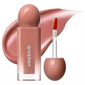 Тинт-помада Giverny Dewy Lip Glaze, 02 Mellow Beige, 4,9 г, 1 шт.