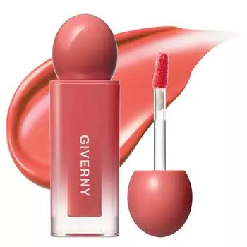 Тинт-помада Giverny Dewy Lip Glaze, 03 Kitten Coral, 4,9 г, 1 шт.