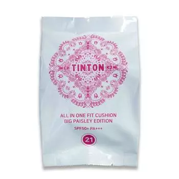 Tintone King Volume Cushion All-in-One Fit Cushion Big Paisley Edition 22 г, King Volume Cushion Нет. 21 Сменный блок, 1 шт.