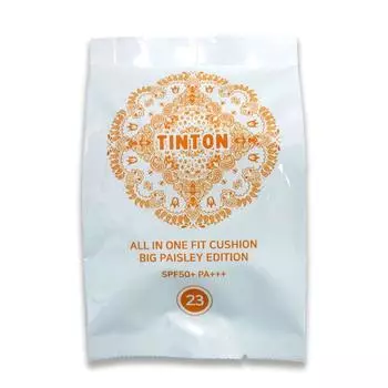 Tintone King Volume Cushion All-in-One Fit Cushion Big Paisley Edition Сменный блок 22 г, King Volume Cushion No. 23 пополнения (Натуральный бежевый), 2 куска