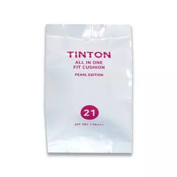 Tintone Pearl All-in-One Fit Refill Cushion Foundation, No. 21, 2 pcs.