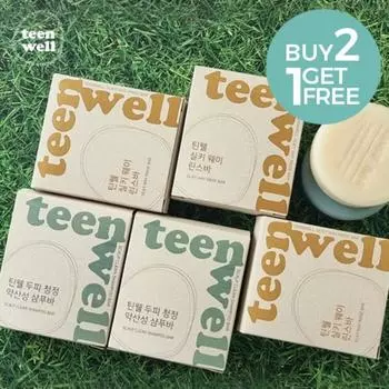 Tinwell Scalp Cleansing Shampoo Bar + Tinwell Silky Way Rinse Bar, 1 set, 180g
