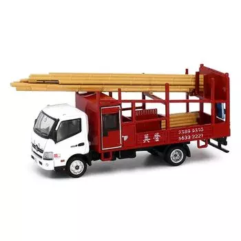 Tiny City 1/76 № 195 Hino 300 Bamboo строительные леса транспортная гусеница литая мини-машина