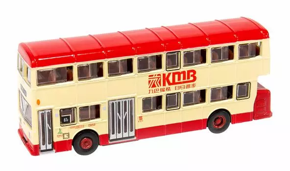 Tiny City 54 Гонконг Двухэтажный автобус KMB Daimler Fleet Line Ding No. (Юань Бао)