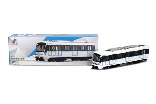 Tiny City China Chengdu Subway Train Railway Train Diecast Mini Car 1/120 (Line 7)