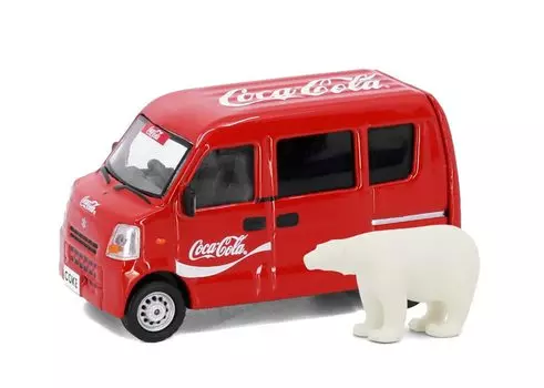 Tiny City Suzuki with polar bear 1/64 Coca-Cola (let)