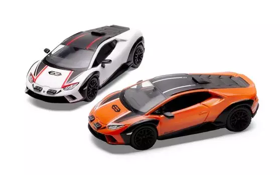 TINY sparky Lamborghini Huracan Stellato 1/64 (white & orange)