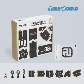 Tiny World Roadmaker Puzzle Car Road Traffic Play, popular Korean game